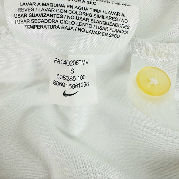 Nike Golf Women’s Small Tour Performance Dri-Fit Denver Broncos White Polo Shirt - Picture 11 of 13